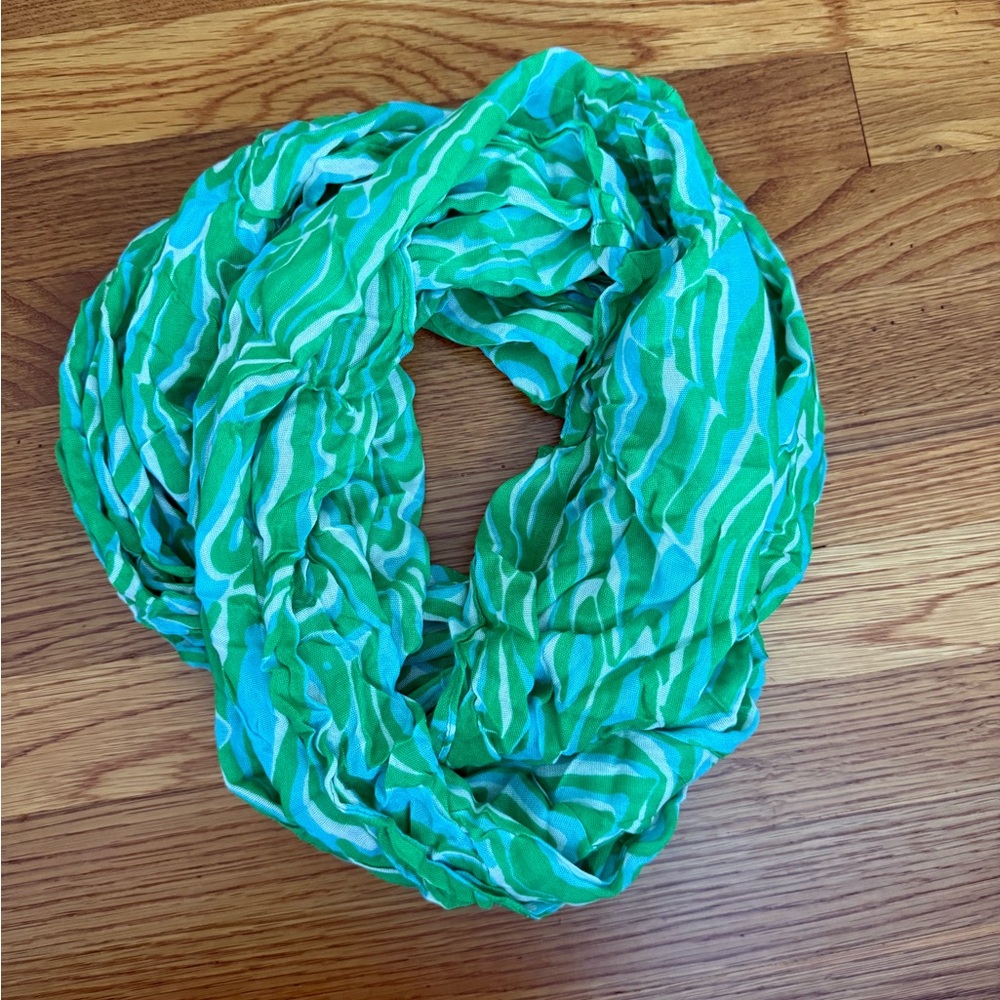 Lilly Pulitzer Green and Blue Scarf